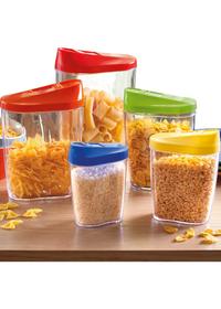 Set 5 contenitori con versatore
