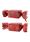 Scatole regalo caramelle 2 pezzi Rosso